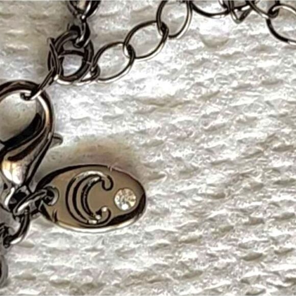 Charming charlie silver double strand floating crystal necklace - Picture 11 of 11